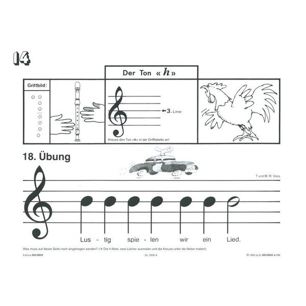 Ricordi Lustige Blockflöte 1 Barock