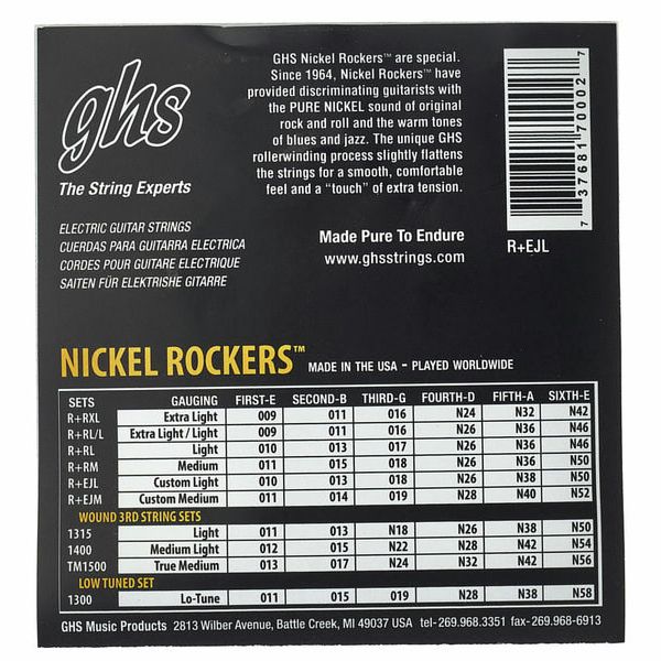 GHS Nickel Rockers Light