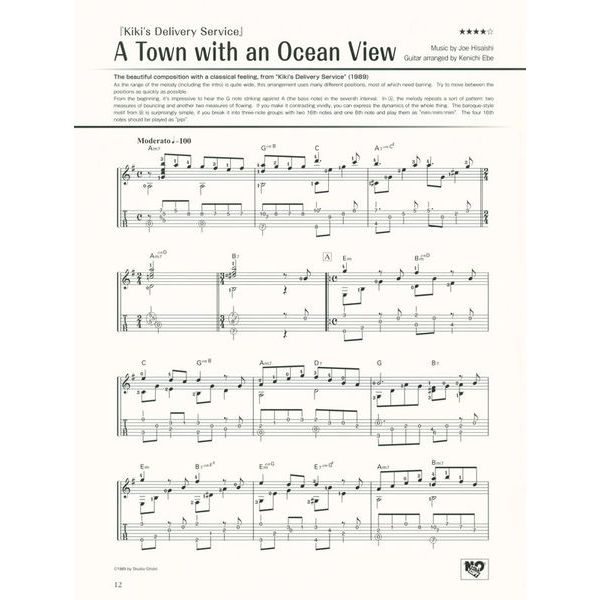 Yamaha Music Entertainment  Studio Ghibli Songs Guitar 1