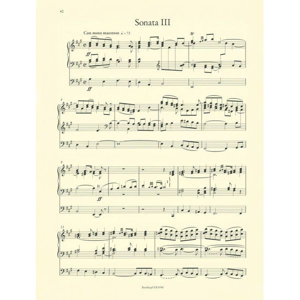 Breitkopf & Hrtel Mendelssohn Sechs Sonaten