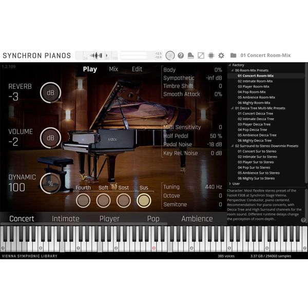 Vienna Symphonic Library Fazioli F308 Standard Library