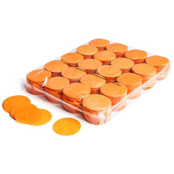 Magic FX Confetti round  55mm Orange