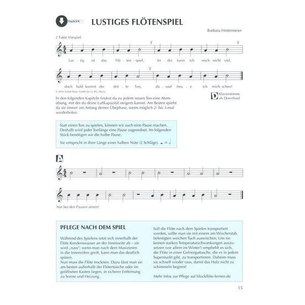 Schott Blockflöte Spielen Hobby 1