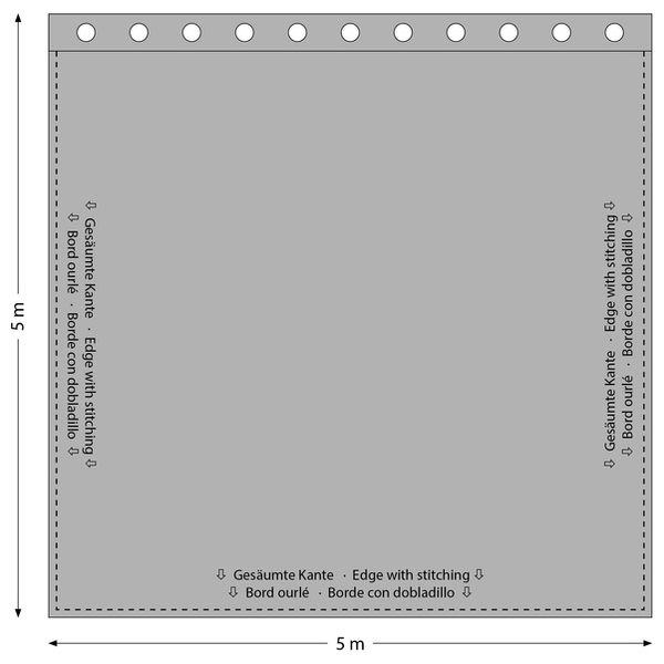 Stairville Euro Curtain 320g/m 5.0x5.0m
