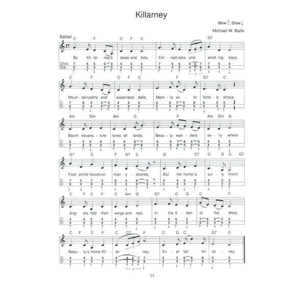 Mel Bay Irish Melodies For Harmonica