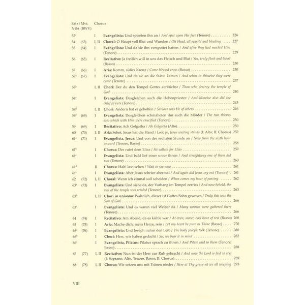 Brenreiter Bach Matthus-Passion
