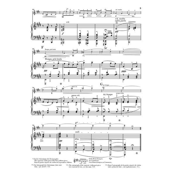 Henle Verlag Elgar Salut d'Amour Violin