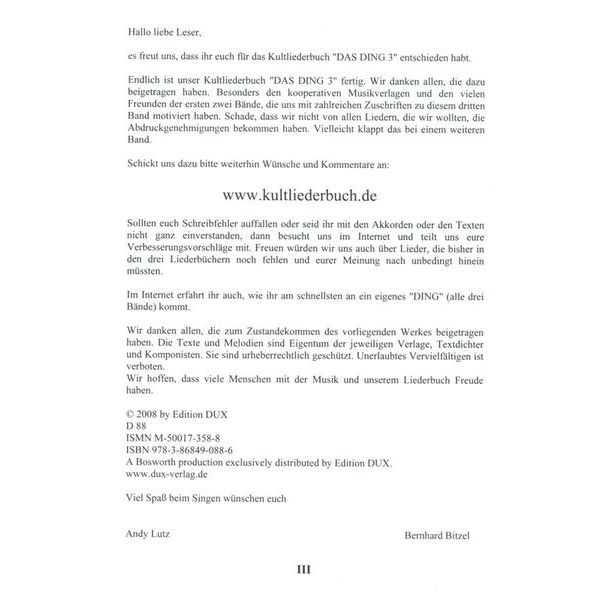 Edition Dux Das Ding 3