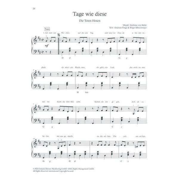 Holzschuh Verlag Meine ersten Popsongs