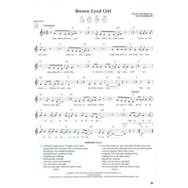 Hal Leonard The Daily Ukulele 365 Songs