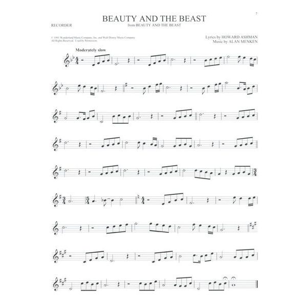 Hal Leonard 101 Disney Songs Recorder