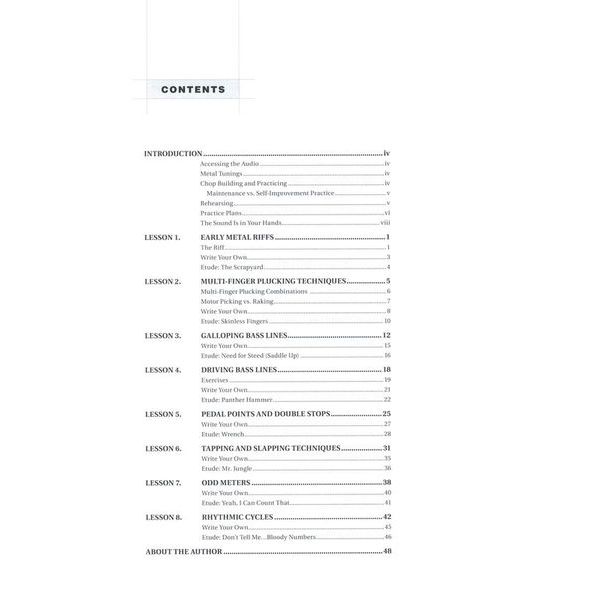 Berklee Press Metal Bass Lines