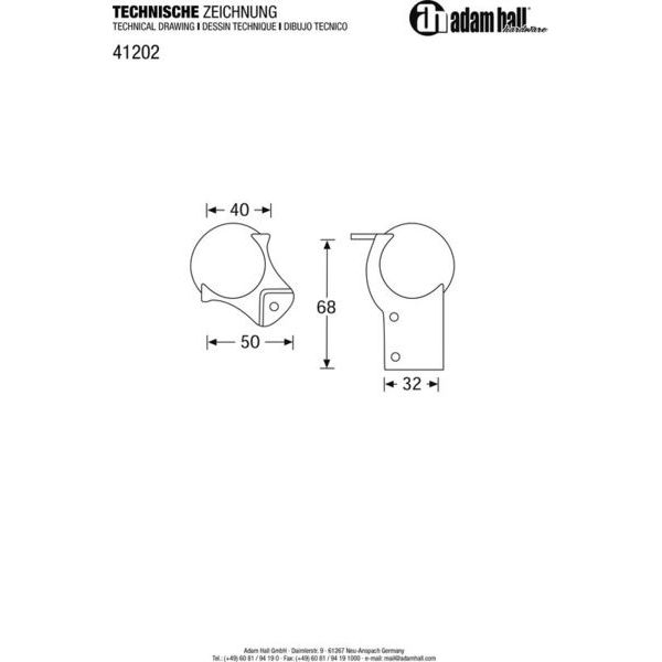 Adam Hall 41202 Ball Corner medium