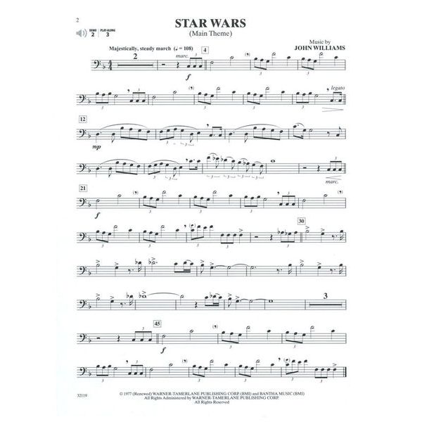 Alfred Music Publishing Star Wars Journey I-VI Trb.