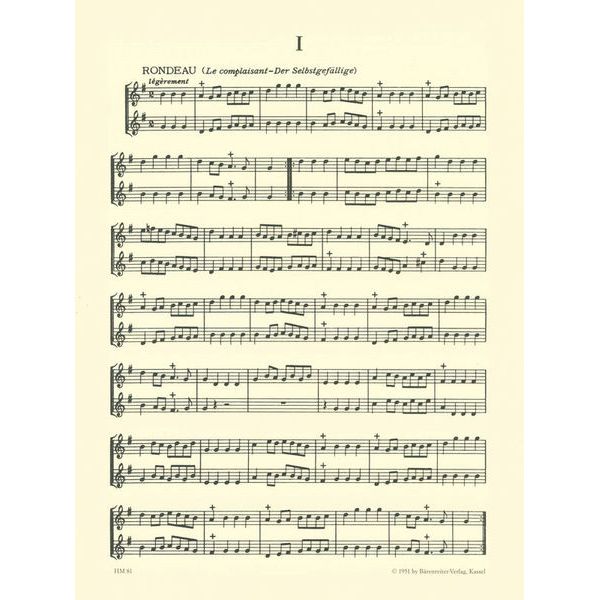 Brenreiter Chédeville Galante Duos Sopran