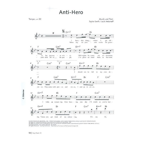 Music Factory Easy Charts Play-Along 14