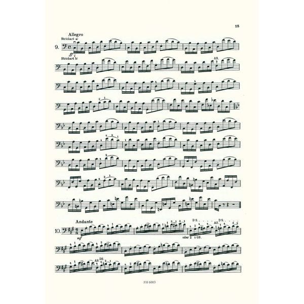 Friedrich Hofmeister Verlag Storch Etüden Kontrabass