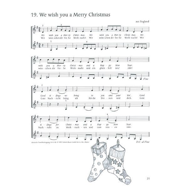 Schott Fröhliche Weihnachtslieder