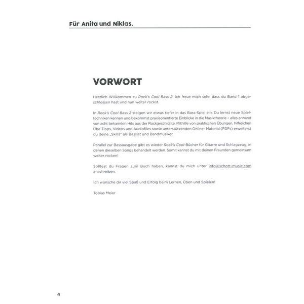 Schott Rock's Cool Bass 2