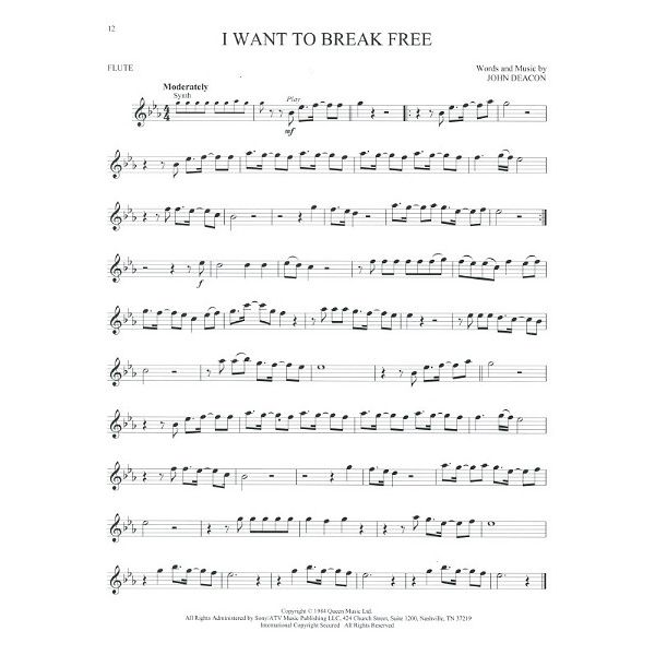 Hal Leonard Queen Flute Play-Along