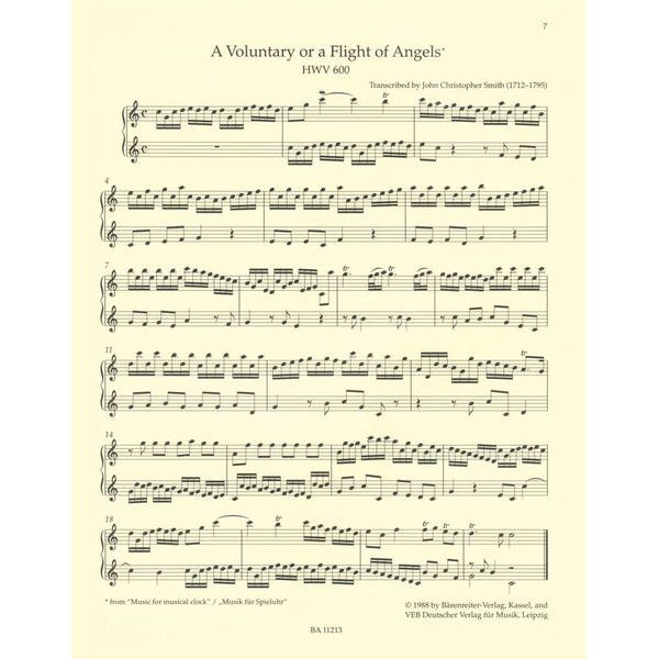 Brenreiter An Easy Handel Organ Album