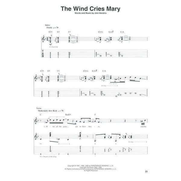 Hal Leonard Guitar Play-Along Jimi Hendrix