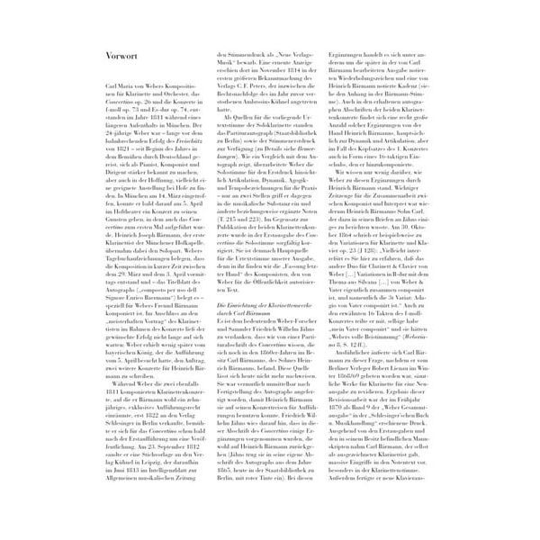 Henle Verlag Weber Concertino op.26