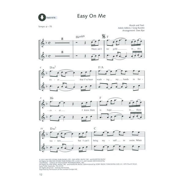 Schott Die Schönsten Popsongs 13