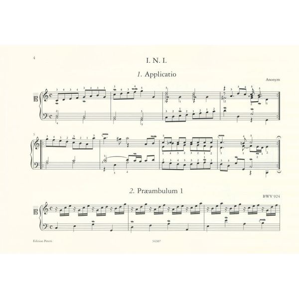 Edition Peters Clavier-Büchlein Wilhelm Fried