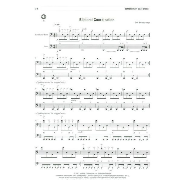 Berklee Press Contemporary Cello Etudes