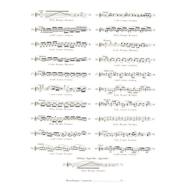 Henle Verlag Kreutzer 42 Etüden Violin