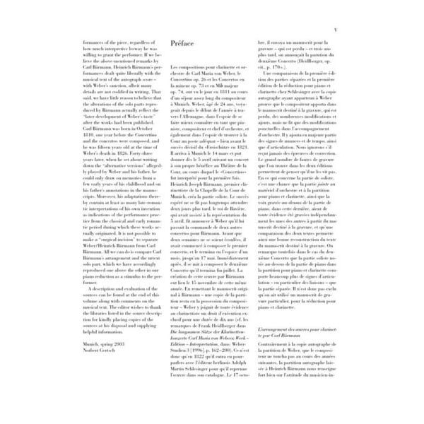 Henle Verlag Weber Clarinet Concerto No.2