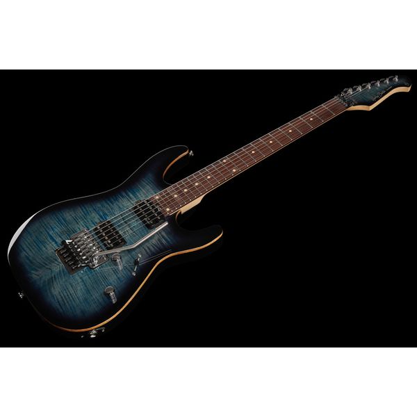 Harley Benton Fusion-III HH FR EB FBL w/Case