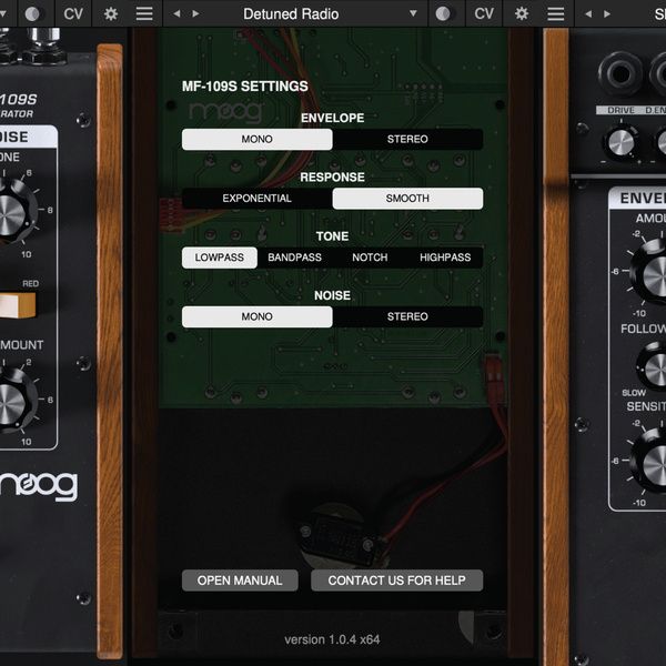 Moog MF-109S Saturator Plugin