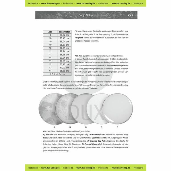 Edition Dux Banjo spielen!