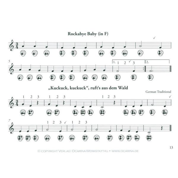 ocarinamusic Tutor for 4 and 6 hole Ocarina