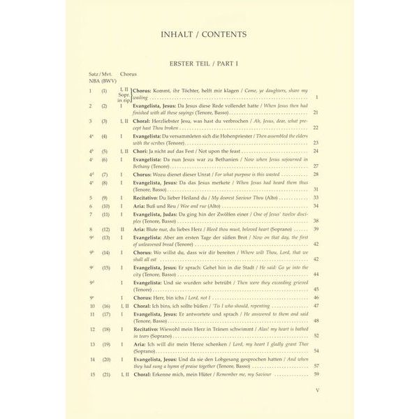 Brenreiter Bach Matthus-Passion