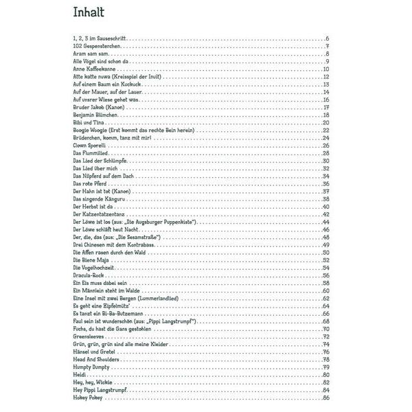 Bosworth 100 Kinderlieder für Gitarre