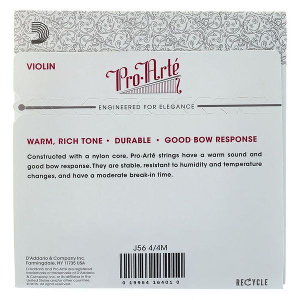 Daddario J56 4/4M Pro Arte Violin Str.