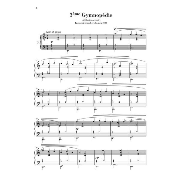 Henle Verlag Satie Gymnopedies