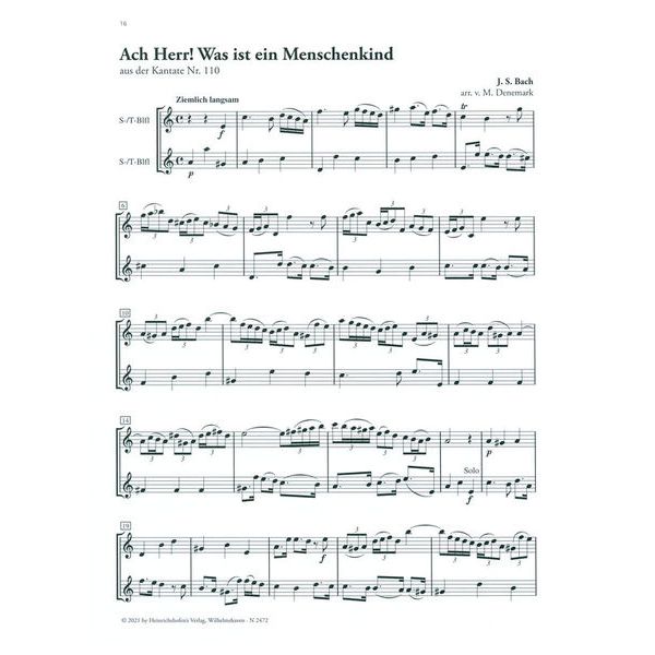 Heinrichshofen Verlag Bach Schwingt euch freudig