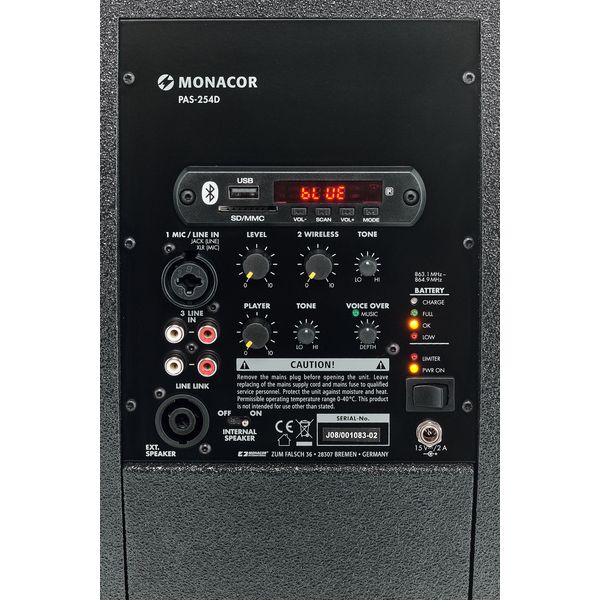 Monacor PAS-254D Headset/Lav Bundle