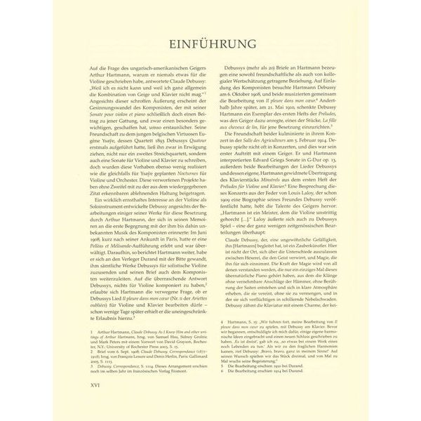 Brenreiter Debussy Werke Violin Klavier