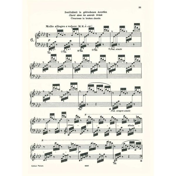 Edition Peters Czerny Fingerfertigkeit