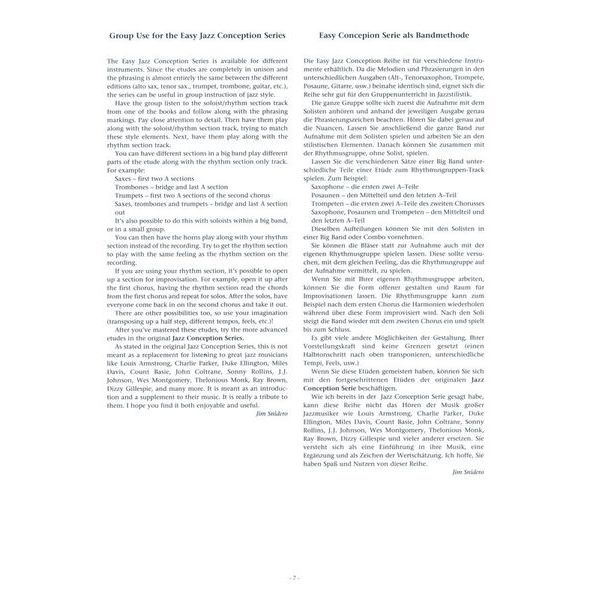 Advance Music Easy Jazz Conception 1 T-Sax