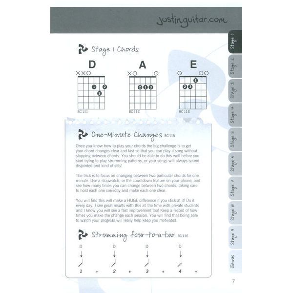 Wise Publications Justinguitar.com Songs 1 E