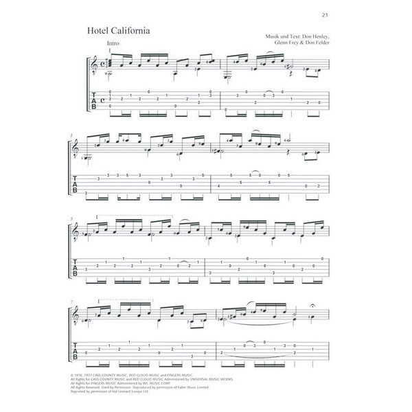 Schott Rock-Hits klassische Gitarre