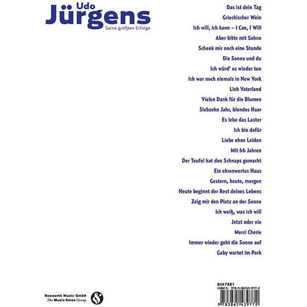 Bosworth Udo Jürgens Seine gröten Erf.