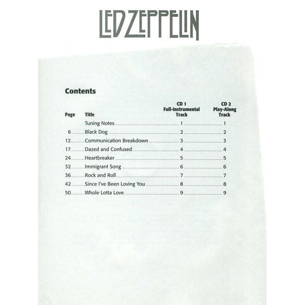 Alfred Music Publishing Led Zeppelin Bass Play-Along 1