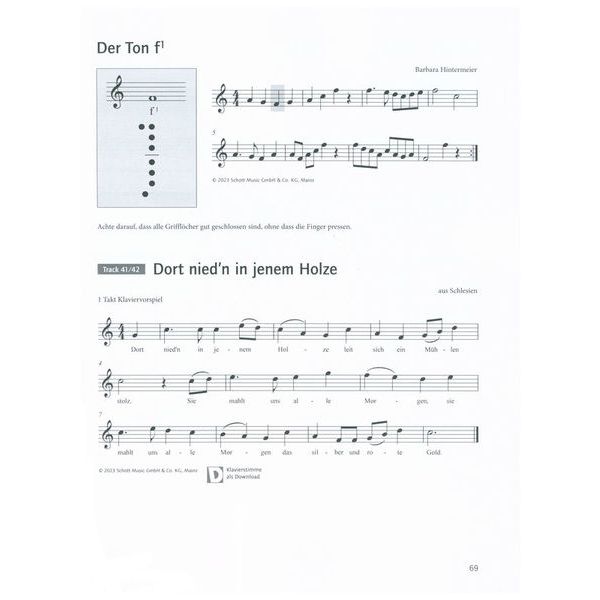 Schott Blockflöte Spielen Hobby 1 Alt